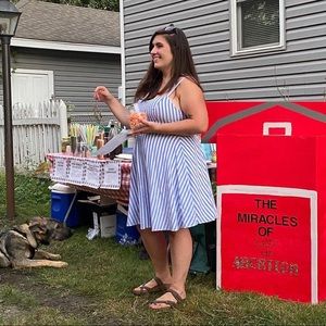 Striped sundress - ready for the State Fair!